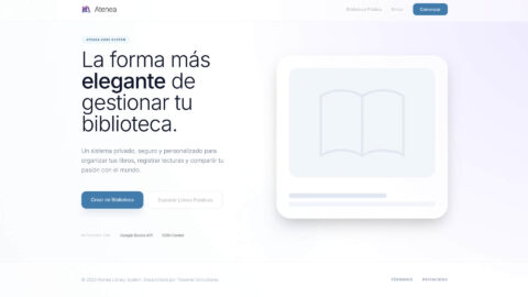 atenea administrador de bibliotecas personales
